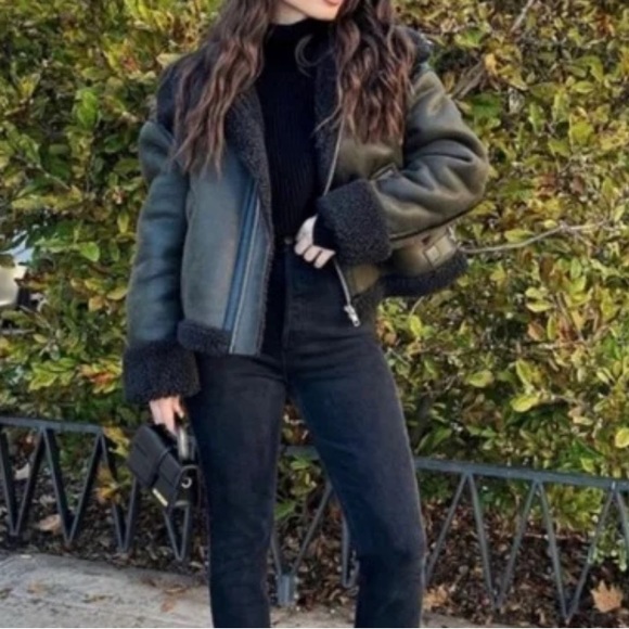 NWT Zara Aviator Jacket - Picture 1 of 6